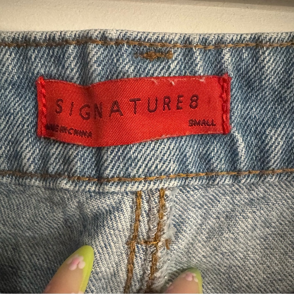 Signature8 High Rise Blue and Black Jeans - Picture 4 of 7